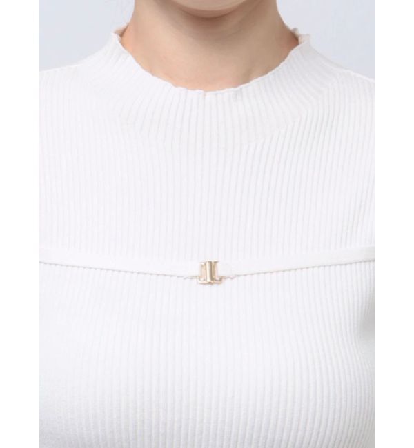 MERCURYDUO「ショルダースリットナローストラップニット」|ニット・セーター|