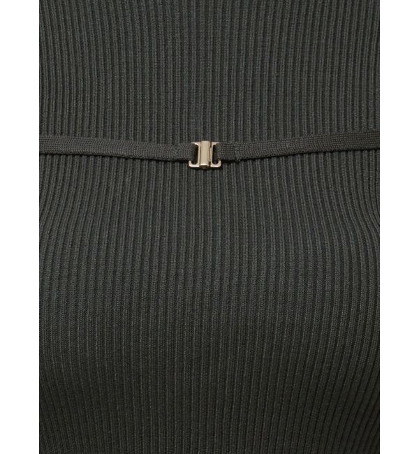 MERCURYDUO「ショルダースリットナローストラップニット」|ニット・セーター|