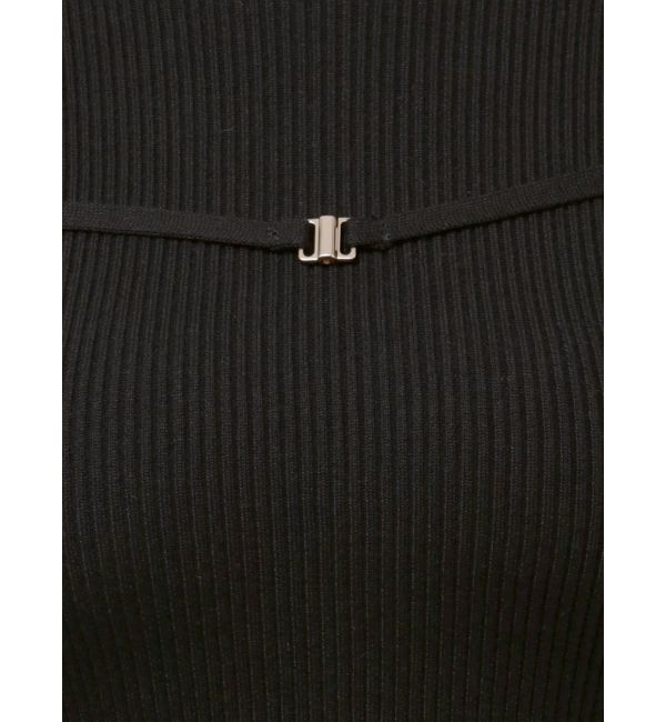 MERCURYDUO「ショルダースリットナローストラップニット」|ニット・セーター|