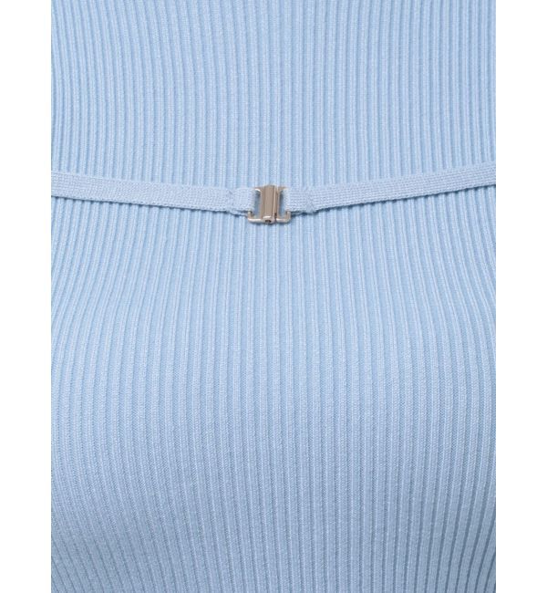 MERCURYDUO「ショルダースリットナローストラップニット」|ニット・セーター|