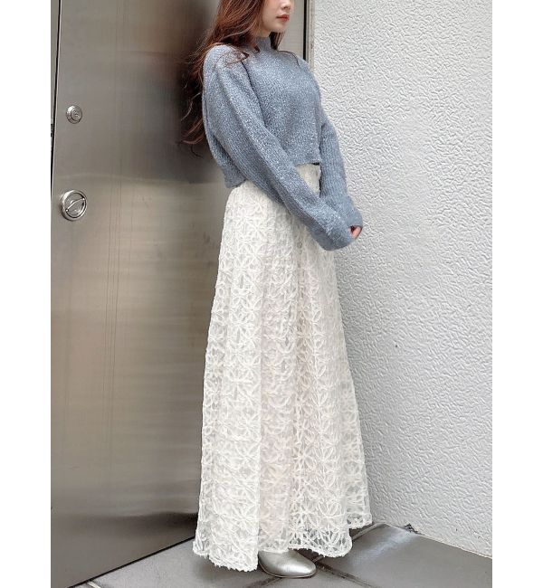 MERCURYDUO「フィルムシャギーボトルネックニット」|ニット・セーター|