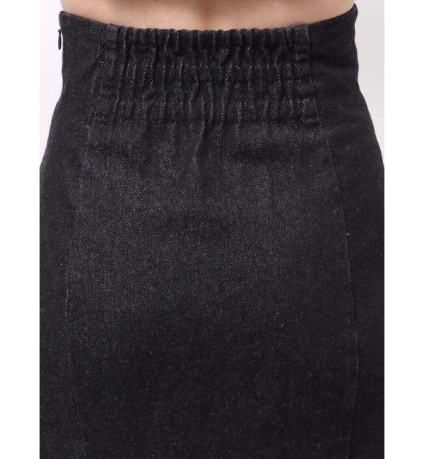 MERCURYDUO「レース切替デニムスカート」|スカート|