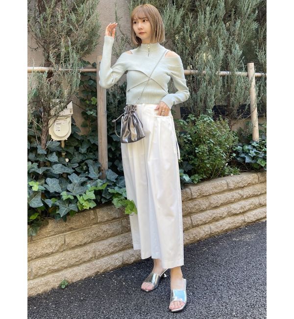 MURUA「アートヒールミュールサンダル」|サンダル|