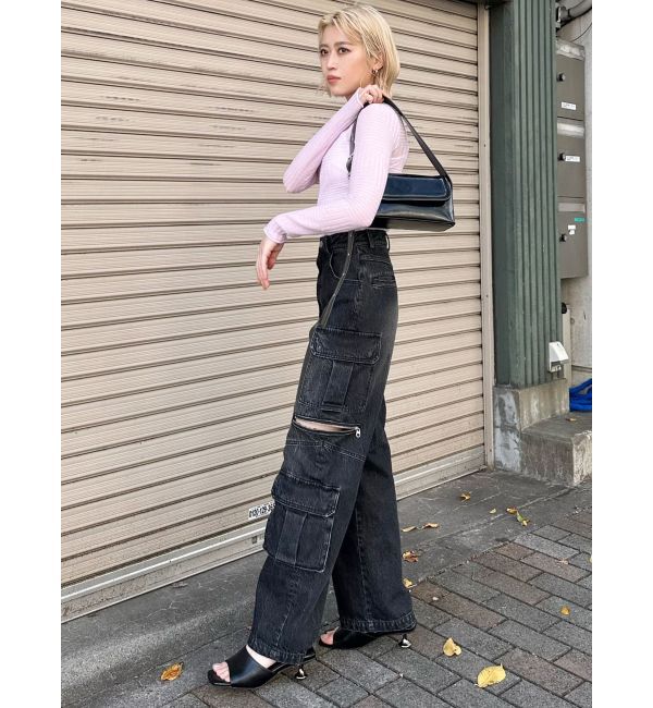 MURUA「アートヒールミュールサンダル」|サンダル|