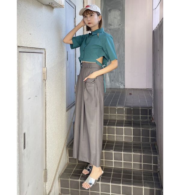 MURUA「アートヒールミュールサンダル」|サンダル|