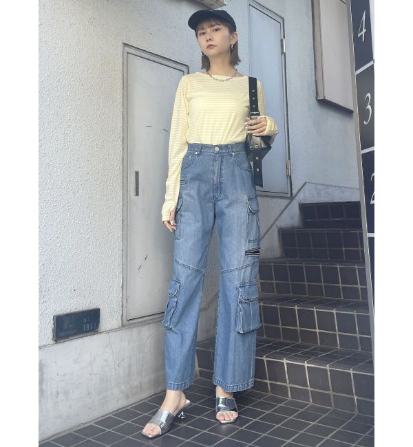 MURUA「アートヒールミュールサンダル」|サンダル|