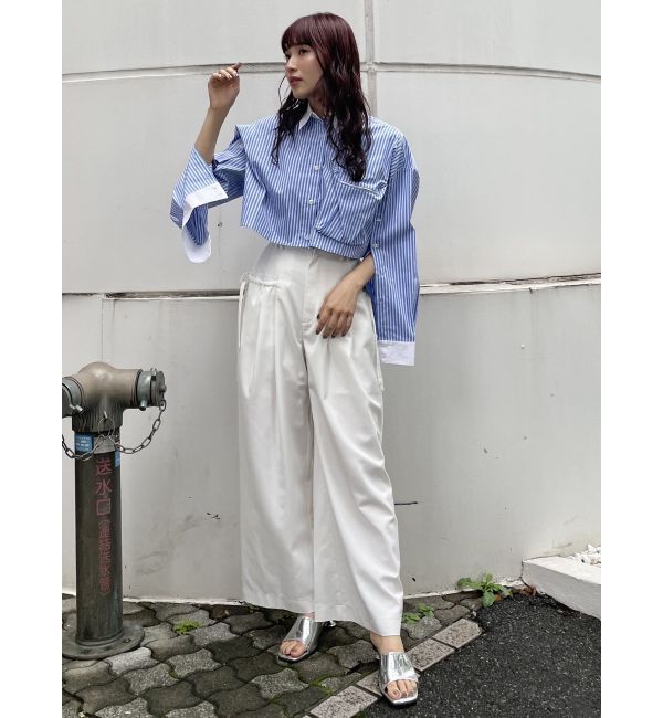 MURUA「アートヒールミュールサンダル」|サンダル|