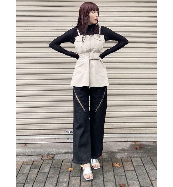 MURUA「アートヒールミュールサンダル」|サンダル|