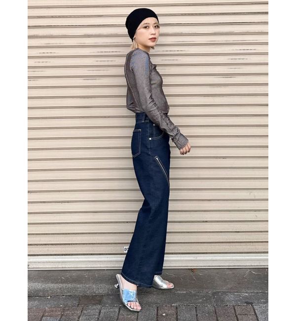 MURUA「アートヒールミュールサンダル」|サンダル|