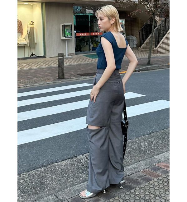 MURUA「アートヒールミュールサンダル」|サンダル|