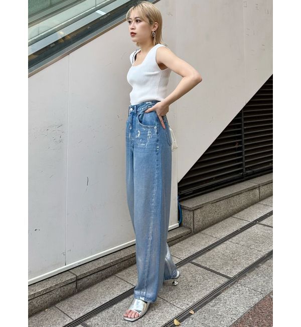 MURUA「アートヒールミュールサンダル」|サンダル|