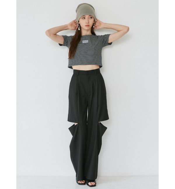 MURUA「アートヒールミュールサンダル」|サンダル|