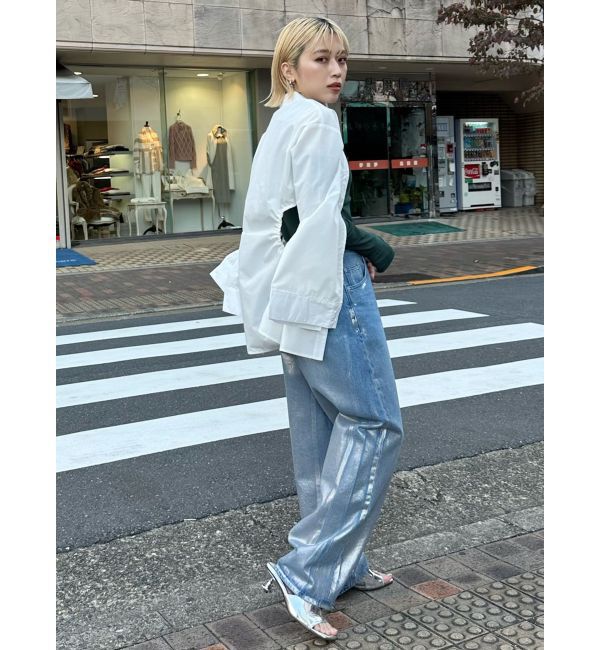 MURUA「アートヒールミュールサンダル」|サンダル|