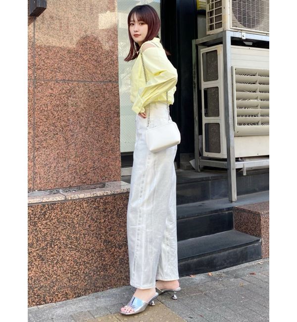 MURUA「アートヒールミュールサンダル」|サンダル|