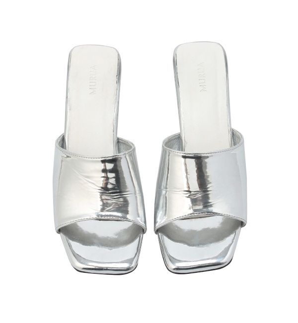 MURUA「アートヒールミュールサンダル」|サンダル|