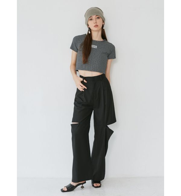 MURUA「アートヒールミュールサンダル」|サンダル|