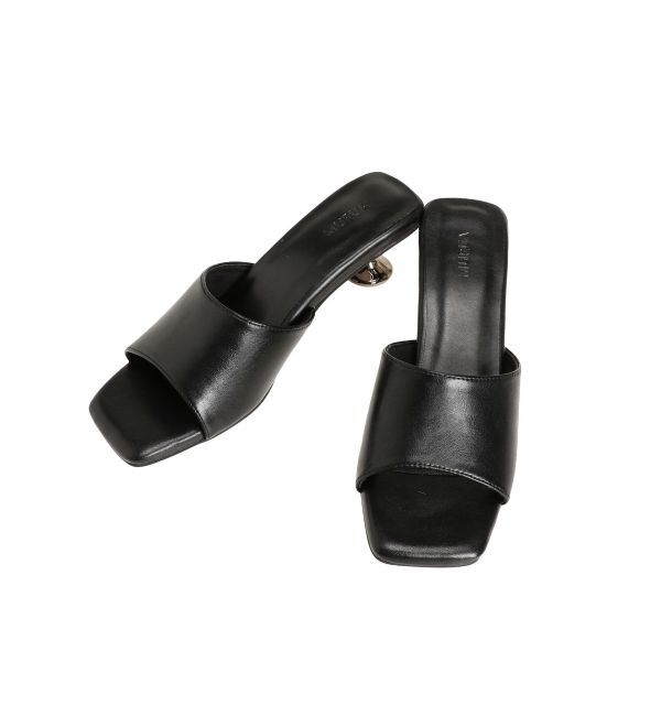 MURUA「アートヒールミュールサンダル」|サンダル|