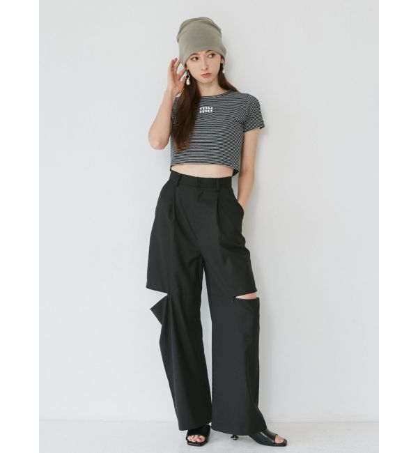 MURUA「アートヒールミュールサンダル」|サンダル|