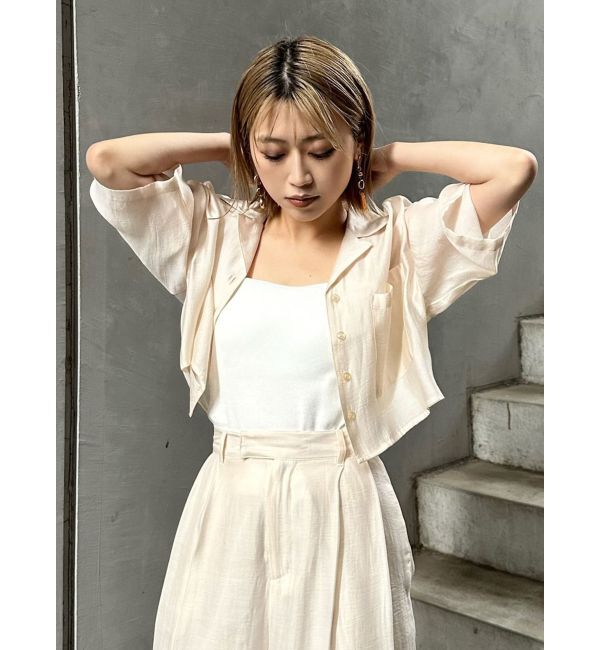 MURUA「オープンカラーシアーシャツ」|シャツ・ブラウス|