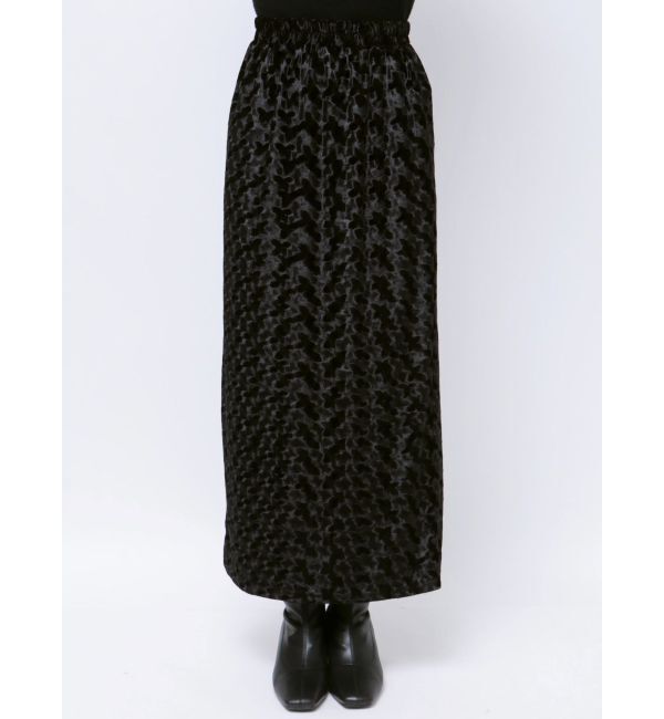 MURUA「ペイントベロアナロースカート」|スカート|