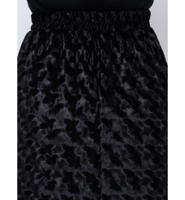 MURUA「ペイントベロアナロースカート」|スカート|
