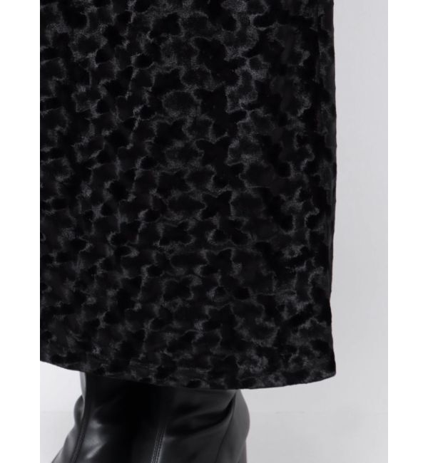 MURUA「ペイントベロアナロースカート」|スカート|