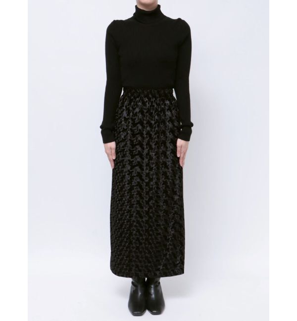 MURUA「ペイントベロアナロースカート」|スカート|