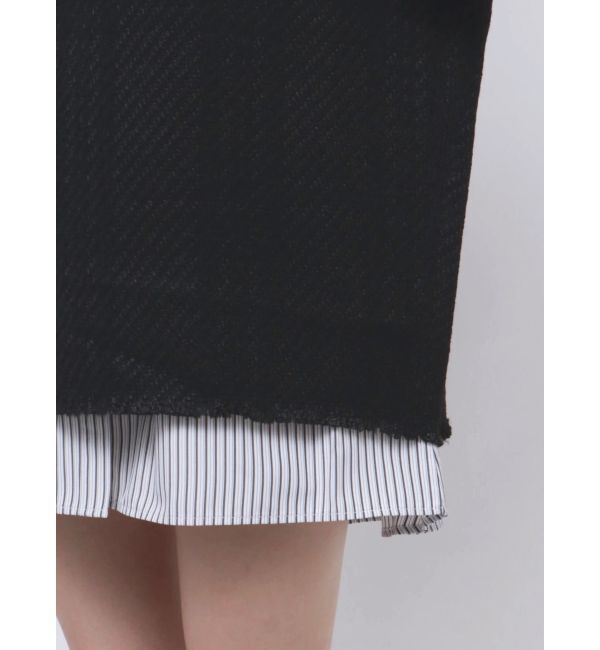 MURUA「オリジナルツイードシャツワンピース【2way】」|ワンピース|