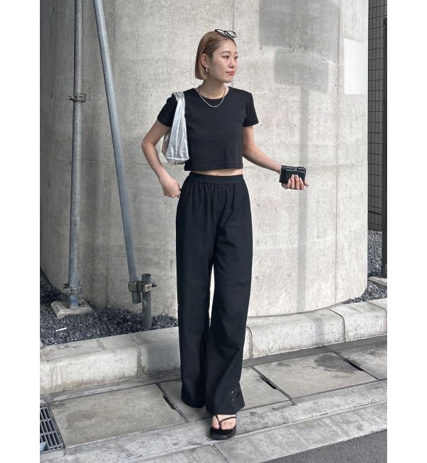 Ungrid「カットワークデザインラフパンツ」|その他|