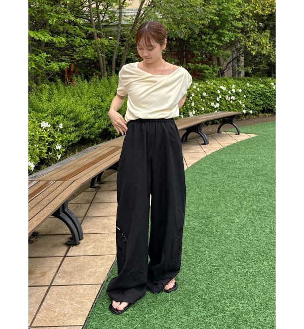 Ungrid「カットワークデザインラフパンツ」|その他|