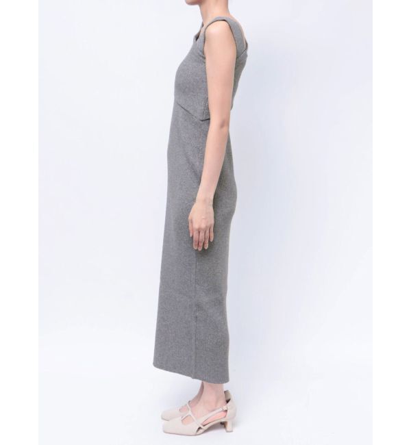 LAGUNAMOON「アシンメトリーラメブレンドニットワンピース」|ワンピース|