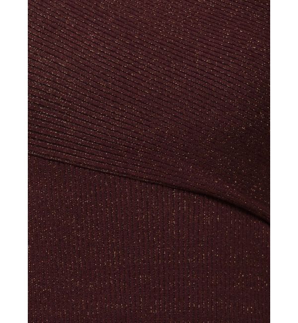 LAGUNAMOON「アシンメトリーラメブレンドニットワンピース」|ワンピース|