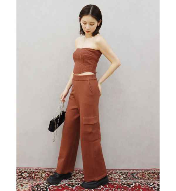 EVRIS「ニットカーゴパンツ【セットアップ着用可能】」|カーゴ|