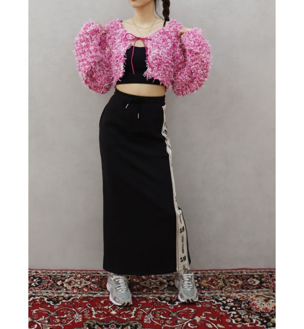 EVRIS「サイドロゴラインスウェットロングスカート【セットアップ着用可能】」|スカート|