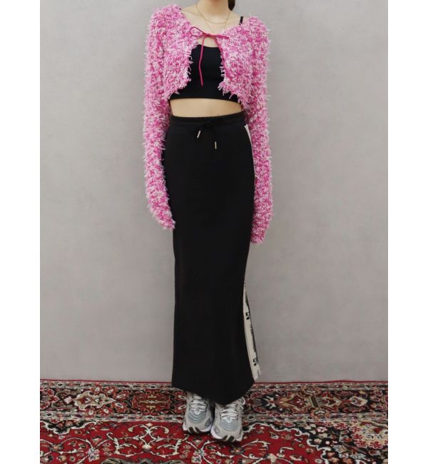 EVRIS「サイドロゴラインスウェットロングスカート【セットアップ着用可能】」|スカート|