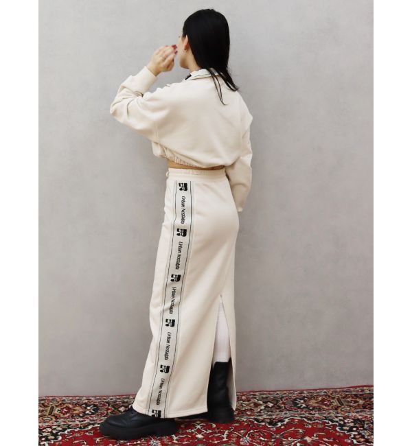 EVRIS「サイドロゴラインスウェットロングスカート【セットアップ着用可能】」|スカート|