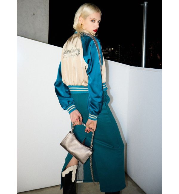 EVRIS「サイドロゴラインスウェットロングスカート【セットアップ着用可能】」|スカート|