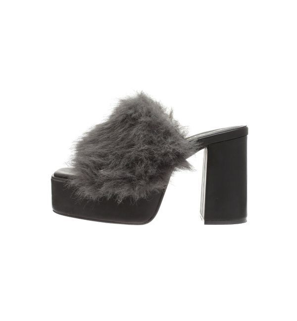 EVRIS「フェイクファーサボ」|サンダル|