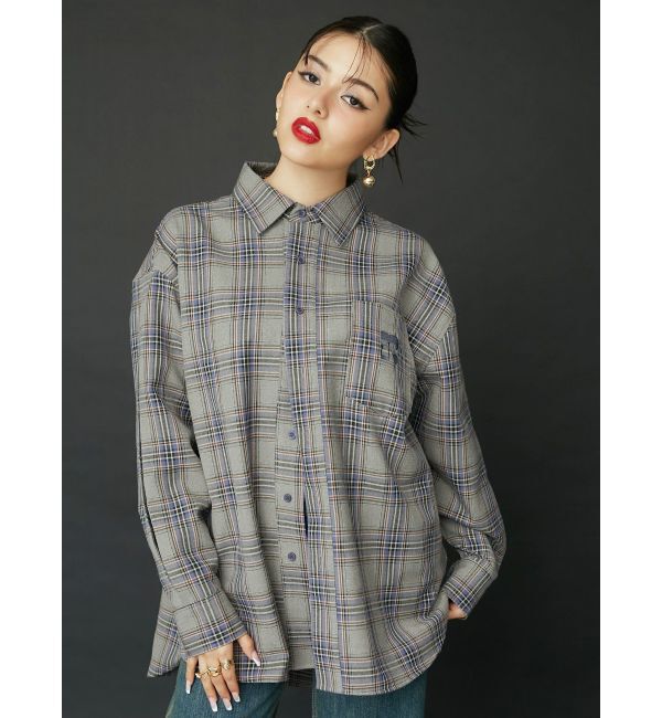 EVRIS「ワンポイントオーバーシャツ」|シャツ・ブラウス|