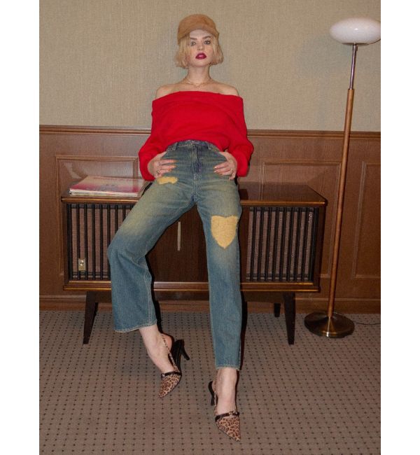 EVRIS「ツイストオフショルダーニットトップス」|ニット・セーター|