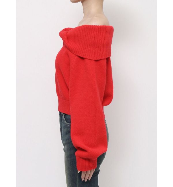 EVRIS「ツイストオフショルダーニットトップス」|ニット・セーター|