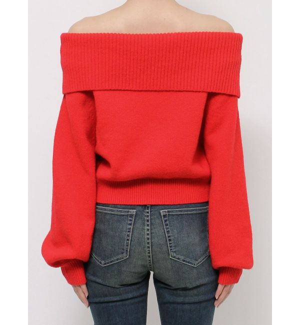 EVRIS「ツイストオフショルダーニットトップス」|ニット・セーター|