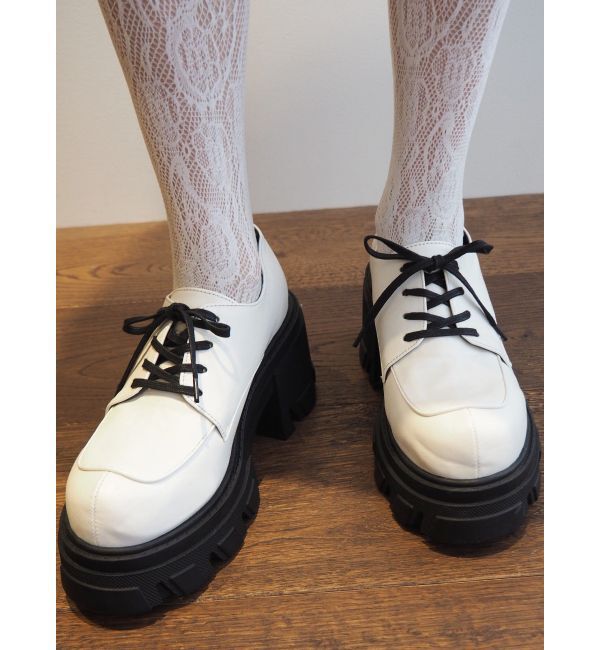 EVRIS「レースアッププラットフォームシューズ」|ローファー|