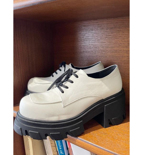 EVRIS「レースアッププラットフォームシューズ」|ローファー|