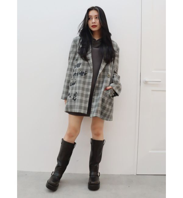 EVRIS「バタフライグラフィックオーバーサイズフーディー」|パーカー|