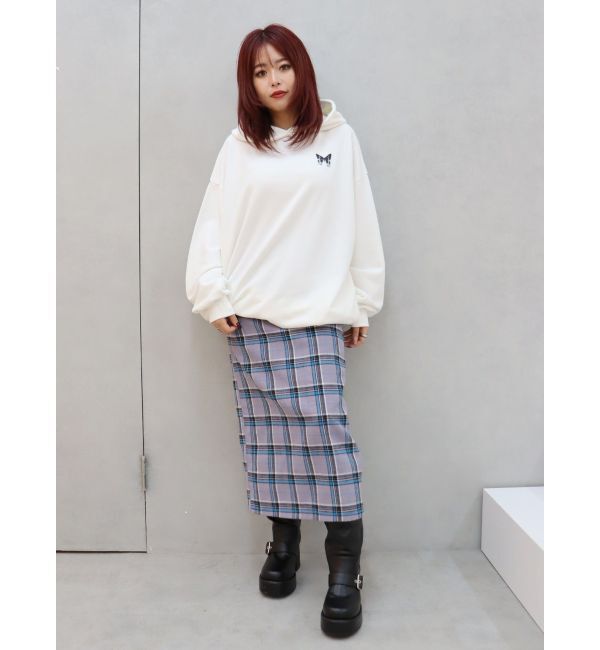 EVRIS「バタフライグラフィックオーバーサイズフーディー」|パーカー|