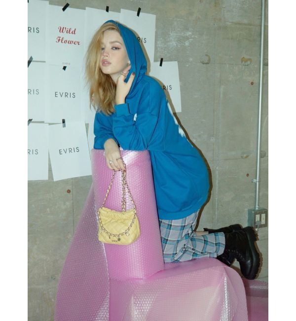 EVRIS「バタフライグラフィックオーバーサイズフーディー」|パーカー|