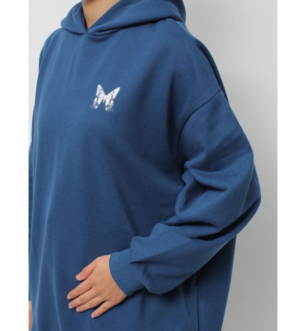 EVRIS「バタフライグラフィックオーバーサイズフーディー」|パーカー|