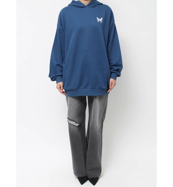 EVRIS「バタフライグラフィックオーバーサイズフーディー」|パーカー|