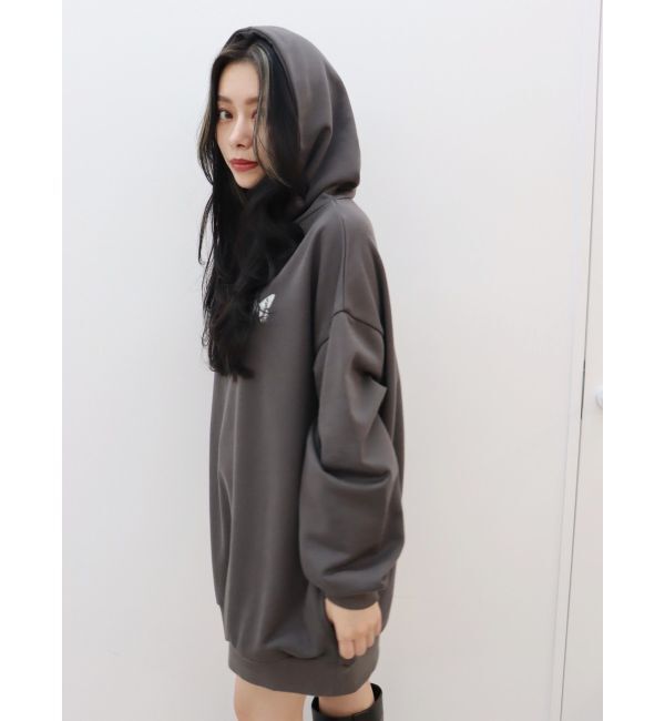 EVRIS「バタフライグラフィックオーバーサイズフーディー」|パーカー|